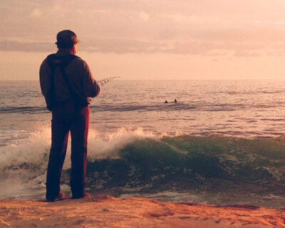 fishing sea nature man