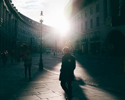 light city streets golden hour