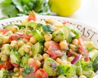 atrium - tomato chickpea avocado salad